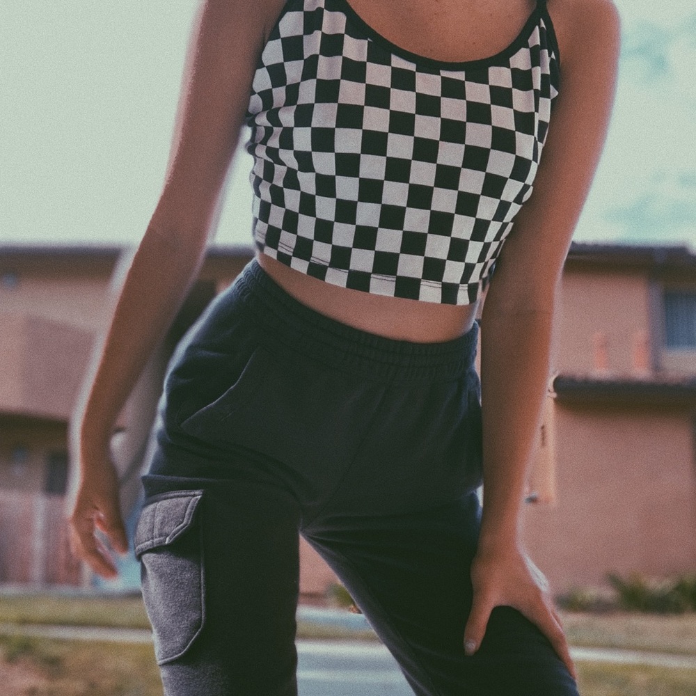 checkered top - Picture 5 of 5